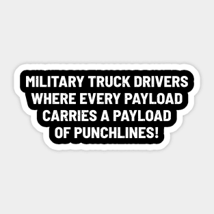 Military Truck Drivers Sticker